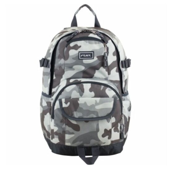 Fuel Millennial‎ Tech Backpack - Army Camo Nwt Grey/Off White - Picture 2 of 9